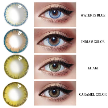 

Beautiful Pupil Color Contact Lenses Monthly Throw Female Path 14.5mm Cute Multicolor Party Gift Cartoon Girl Decoration Cosplay