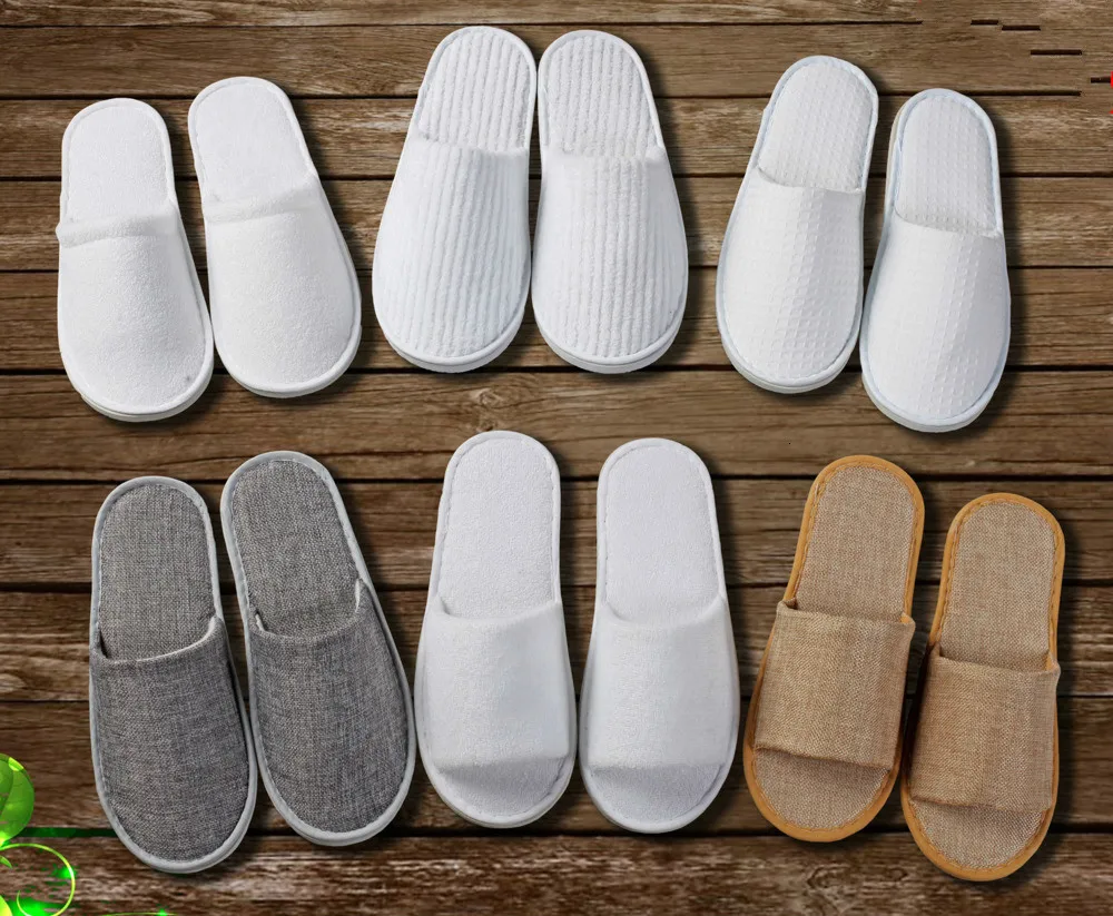 10 пара/лот Одноразовые тапочки для путешествий и спа в отеле Домашние Тапочки