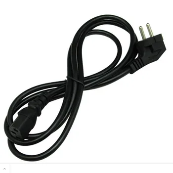 

100pcs 2 Prong European Power Cord EU Euro Plug IEC C13 Power Extension Cable 1.5m 5ft For Desktop PC Computer Monitor Printer