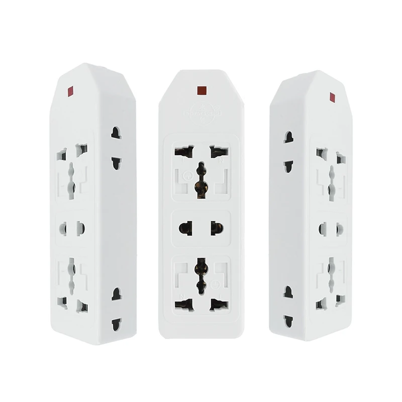 

Multiple AC Electrical Socket Rewireable Power Strip US EU UK AU CN Universal Socket 3 5 7 Outlets Extension Socket white