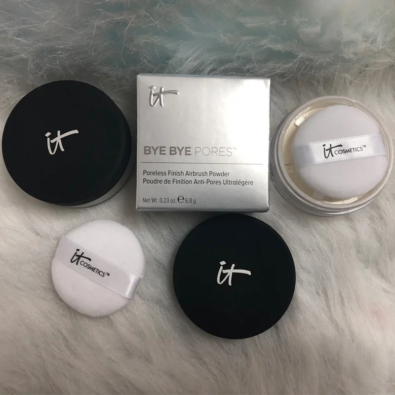 10 шт./лот IT Cosmetics пока поры рассыпчатая пудра неокрашенный Аэрограф порошок с
