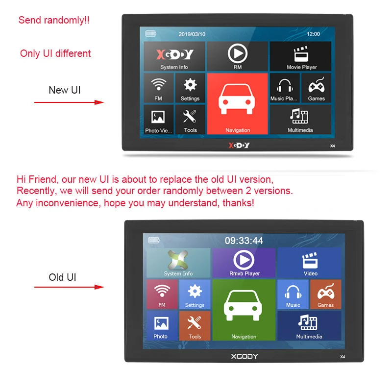 XGODY X4 9 дюймов Автомобильный gps-навигатор, Bluetooth, навигатор для грузовика, 256 Мб, 8 ГБ, gps, авто, Sat Nav, FM, камера заднего вида, Россия, Европа, карта