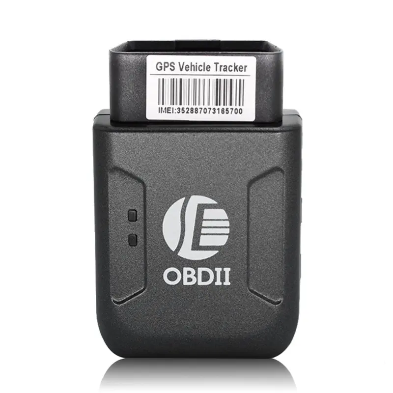 Универсальный мини OBD2 gps трекеры GPRS в режиме реального времени автомобиль GSM OBDII 2 TK206 Quad Band Противоугонная сигнализация система устройства слежения - Цвет: Черный