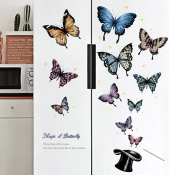 

Butterfly 3D Wall Stickers Sofa Background Self-adhesive Picture Wall Papers Home Decor Living Room Decoration Posters Wall Art