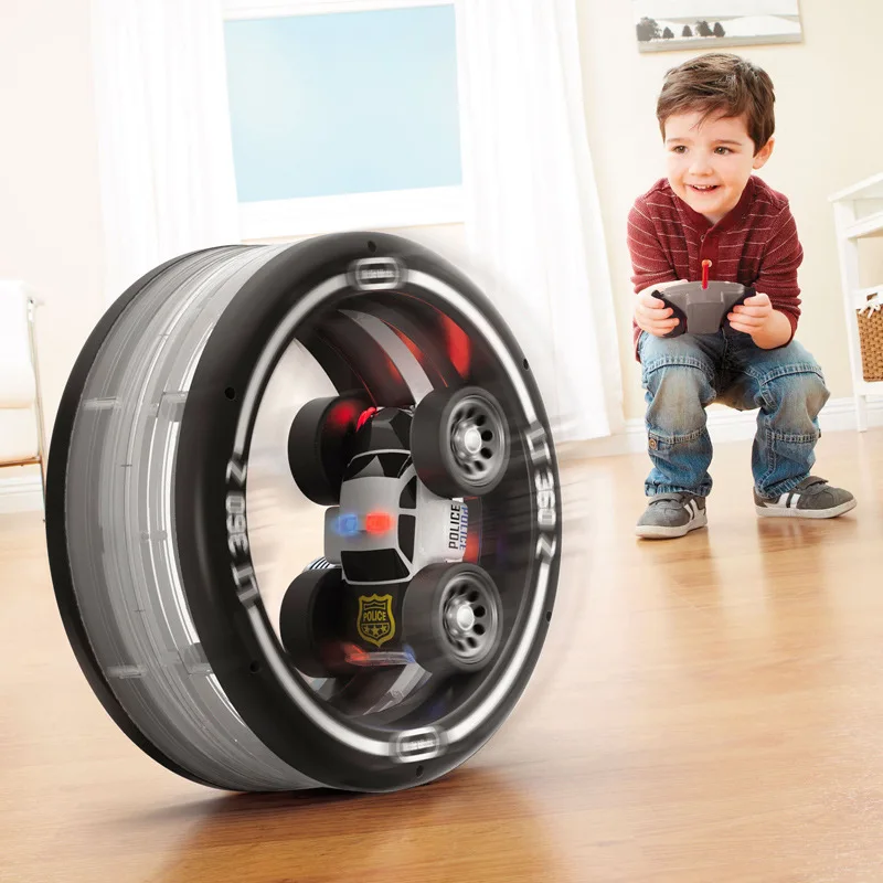 Little Tikes Roll Rotating Sound And Light Remote Control Police Car Children Race Car Toy