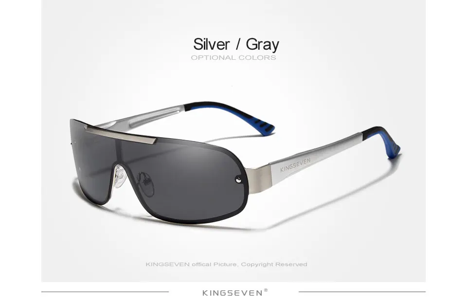 KINGSEVEN New Design Aluminum Men HD Polarized Sunglasses