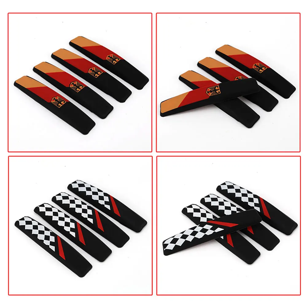 DSYCAR 4Pcs/Set Car Door Edge Guards Anti-Collision Sticker Edge Bar Crash-Proof Anti-Scratch Car Protector Door Protector