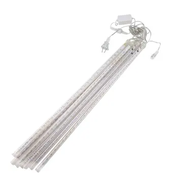 

Meteor Shower Rain 8 Tube 30CM 50CM Waterproof LED String Lights Dustproof Outdoor Christmas Decorative Lamp US Plug