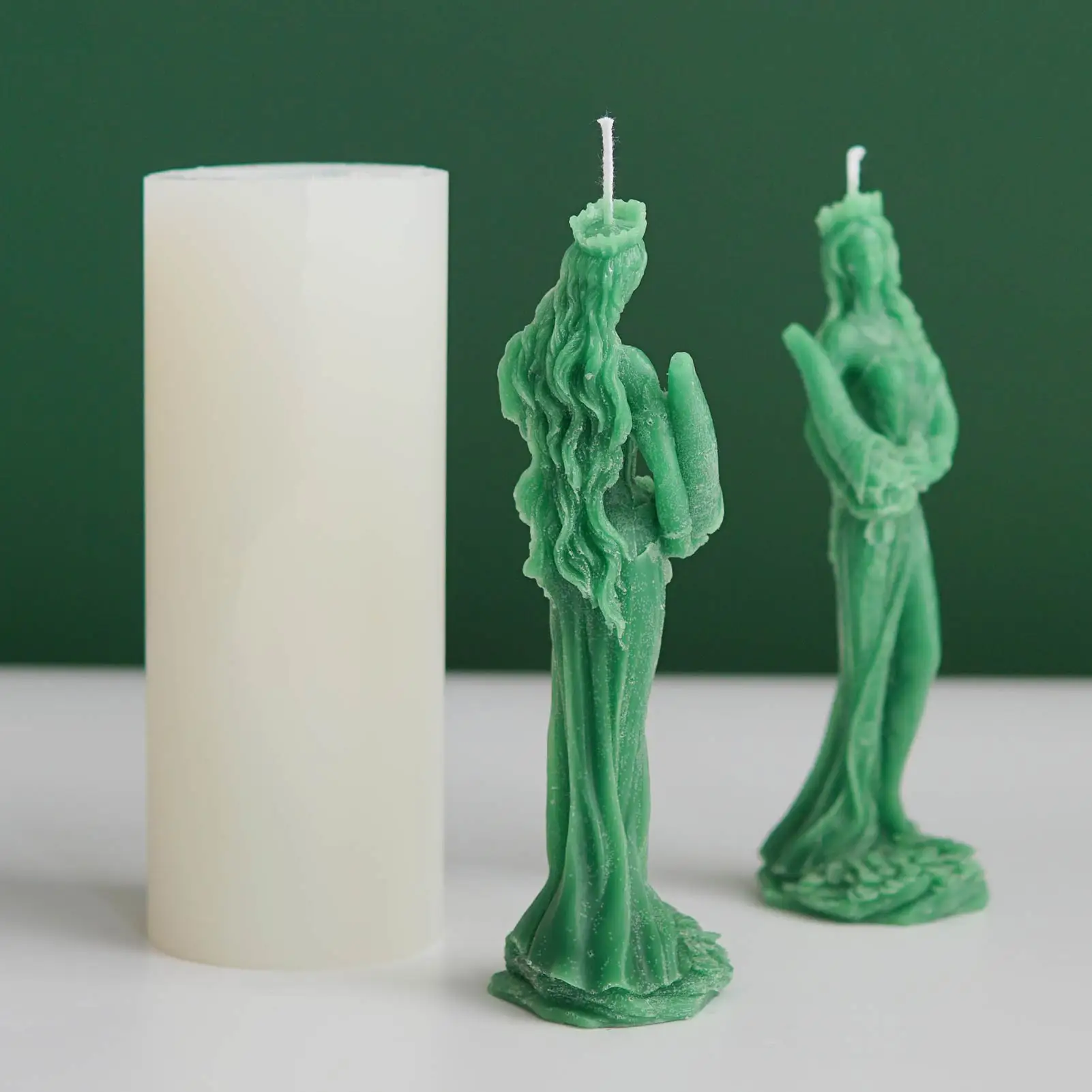 Diy Candles Mould Wax Candles Mold Goddess Of Wealth Aromatherapy