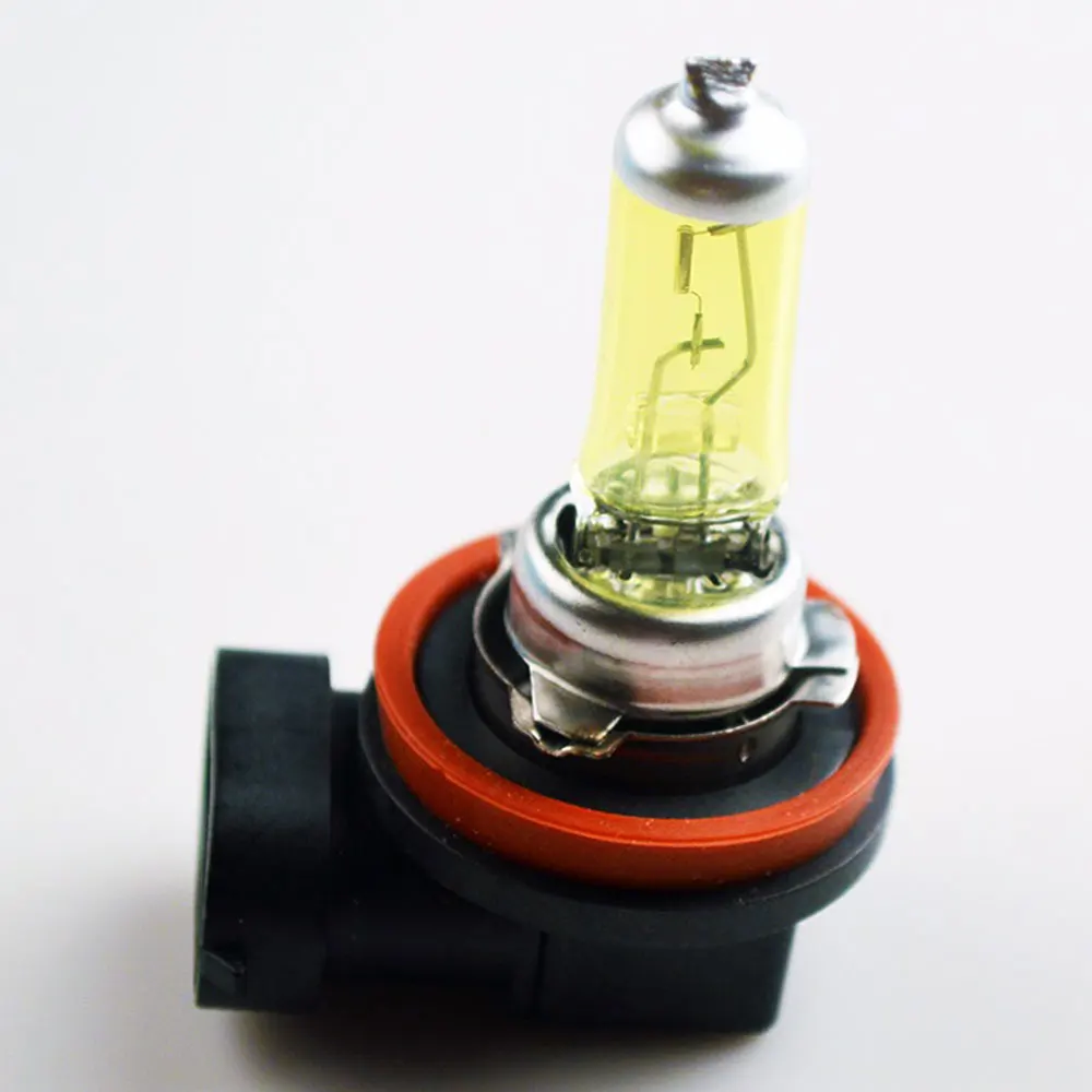 Car Halogen Lamp Car Halogen Light Super Bright Auto Halogen Light Headlight Bulb Yellow 100W Universal