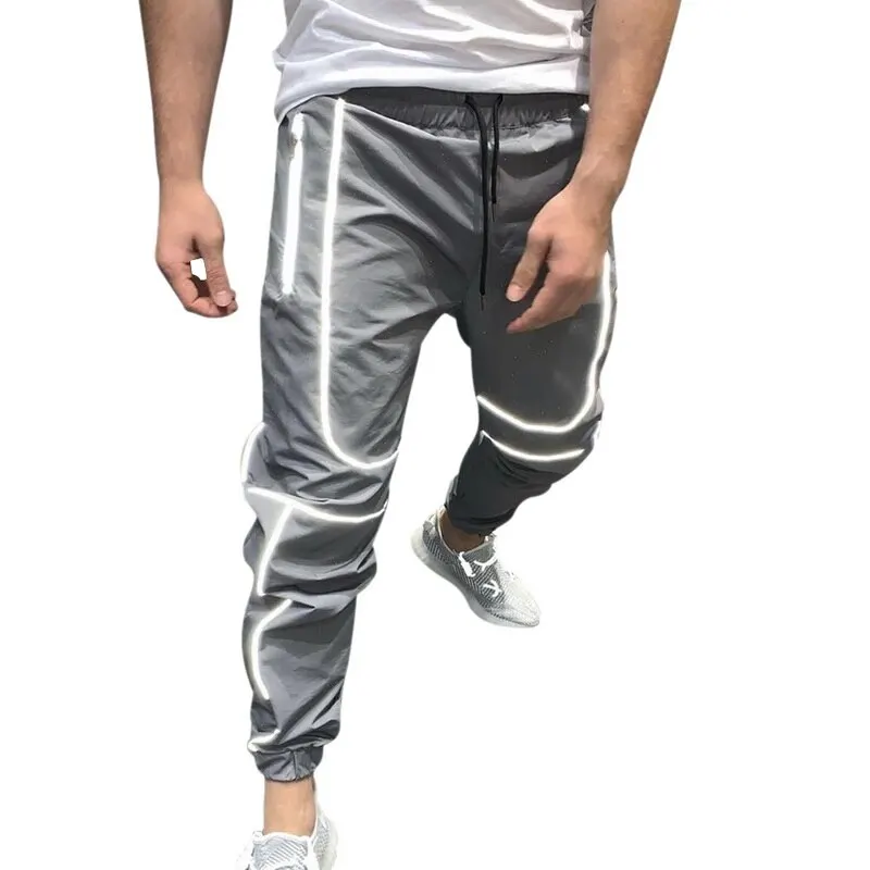 HEFLASHOR осенние новые уличные штаны для фитнеса мужские спортивные штаны в стиле хип-хоп мужские повседневные бегуны унисекс Харадзюку спортивные штаны - Цвет: Gray
