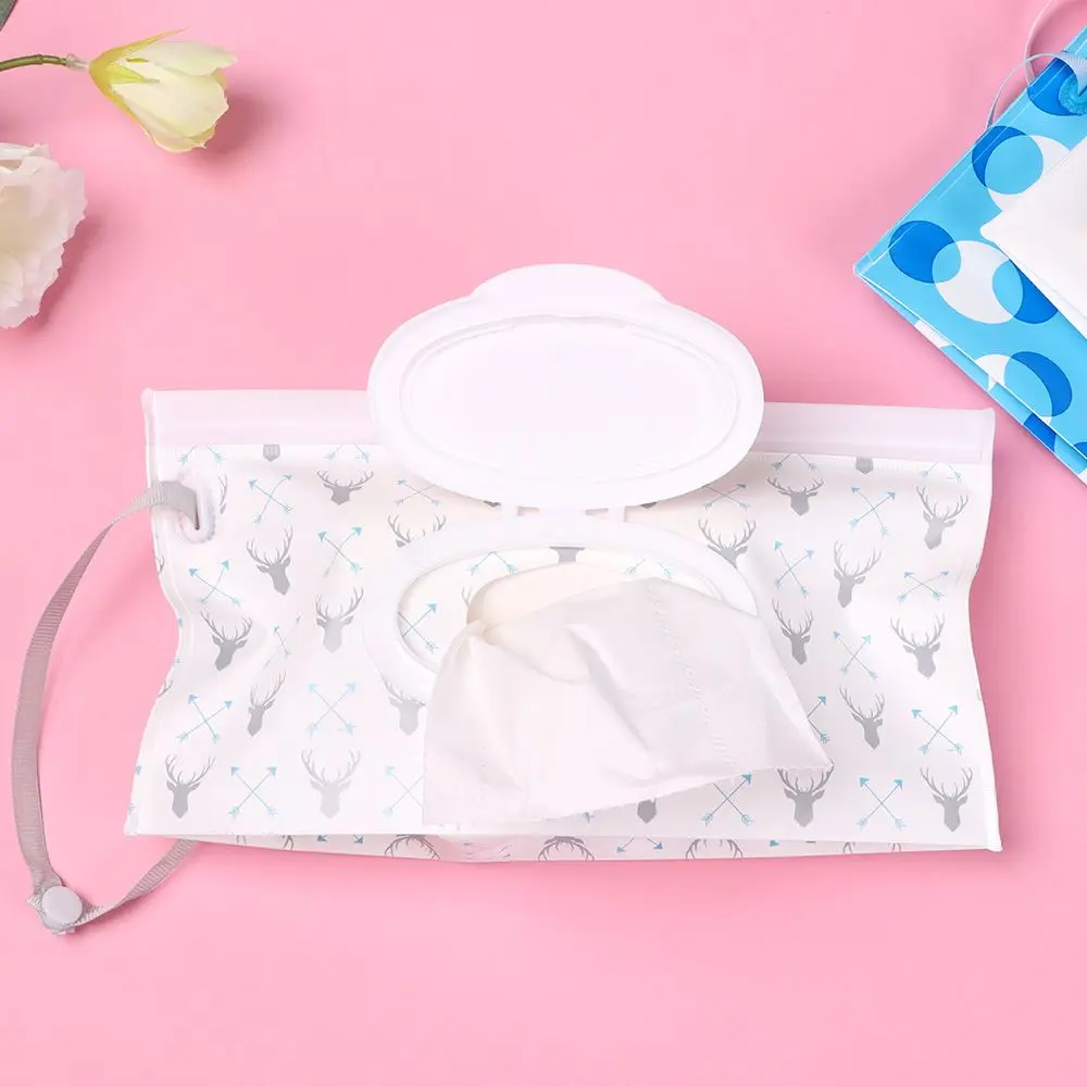 EVA Baby Wet Wipe Pouch Wipes Holder Case Reusable Refillable Wet Wipe Bag NEW