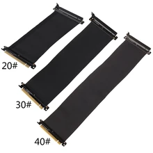 Высокая Скорость Графика карты PCI Express 3,0 16x соединительный кабель с разъемом кабеля Riser карты расширения Порты и разъёмы адаптер для GPU с Antijam
