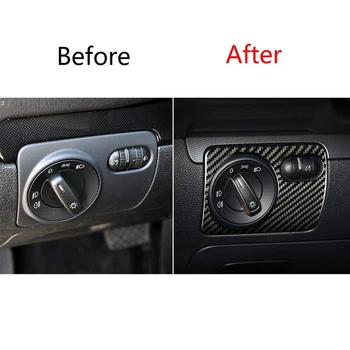 

Auto Headlight Switch Decorative Frame Sticker Car Interior Modification Accessories for Golf 6 MK6 Scirocco