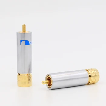 

VR005G RCA Locking Non Solder Plug Connector RCA Connector Male Solder Video Gold Plated Connector