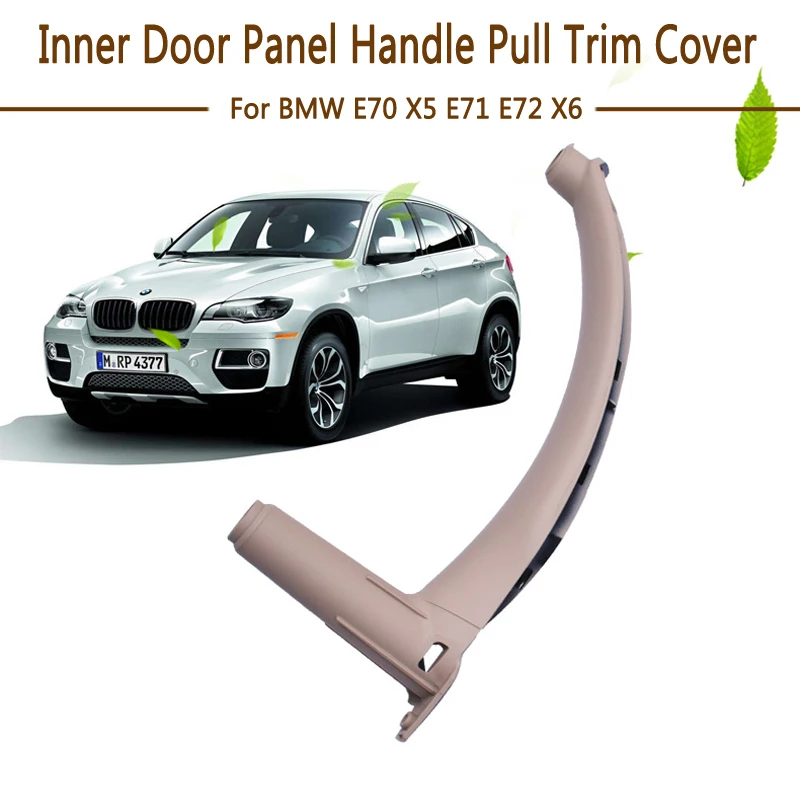 Tefanball Car Right Left Inner Door Panel Handle Pull Trim Cover For BMW E70 X5 E71 E72 X6 SAV 2007-2013 Auto Accessories