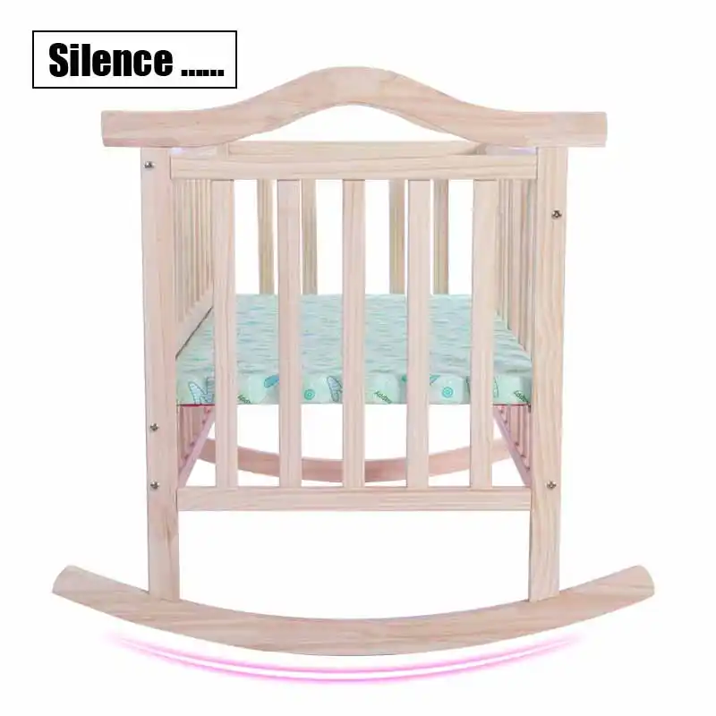 wooden swinging baby cradle