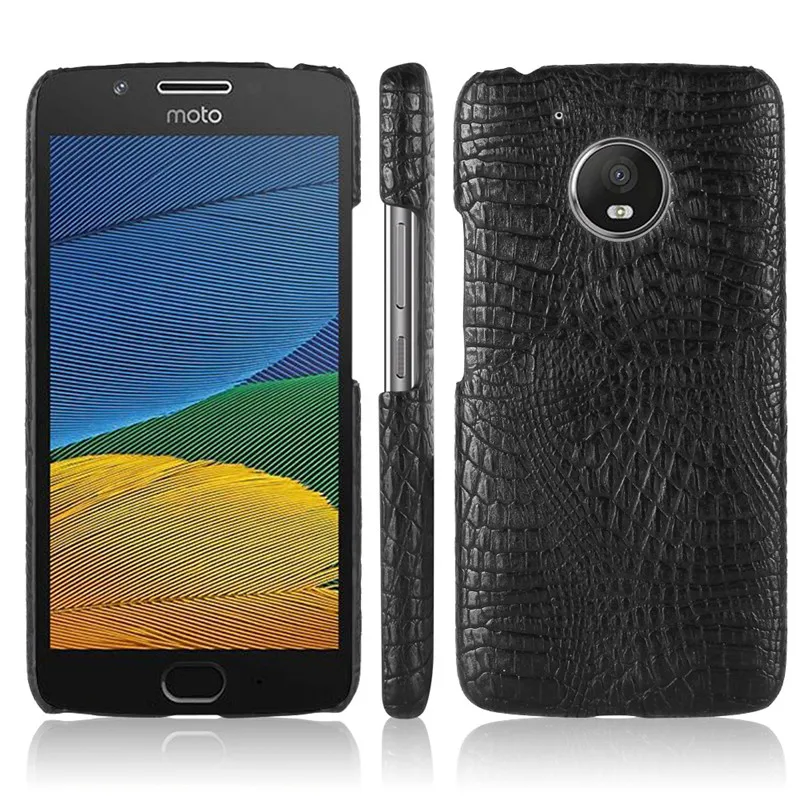 Для Motorola Moto G5 чехол для G 5 Жесткий из искусственной кожи задняя крышка телефона