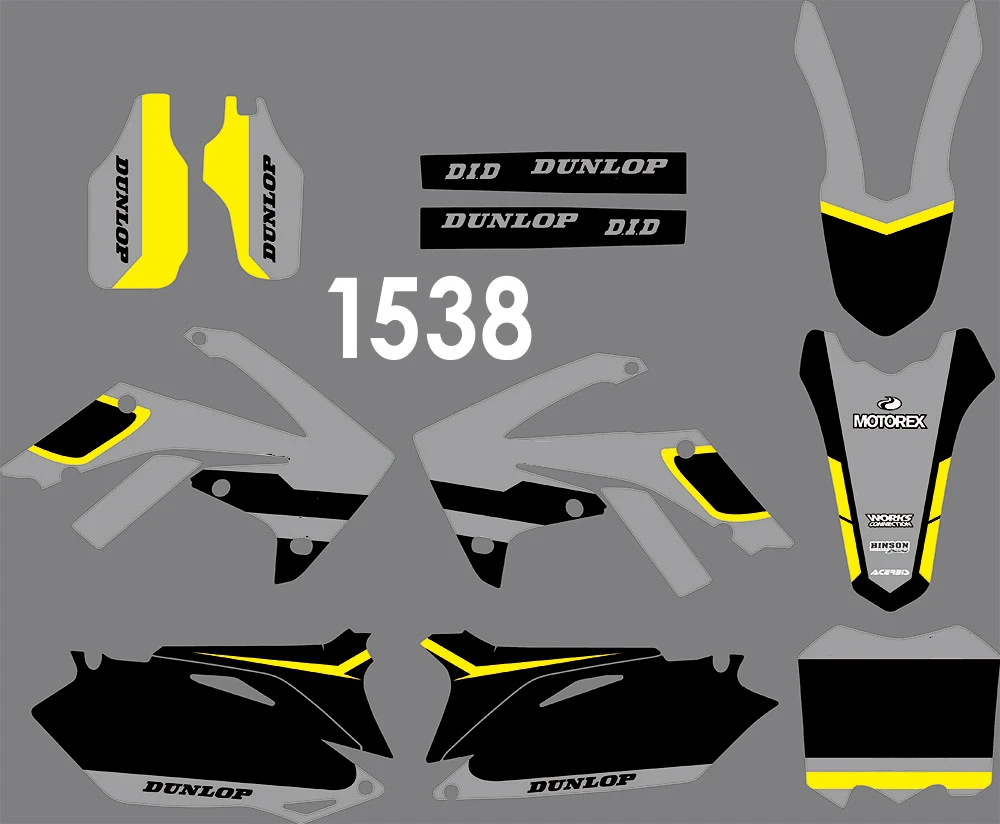 

1538 3M Motorcycle Team Graphic & Backgrounds Decal Sticker Kits for HONDA CRF250 2010-2013 CRF450 2009-2012