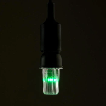 

LED lamp Strobe, transparent, E27, 4LED, 3 W, 220 V, green glow 5080679
