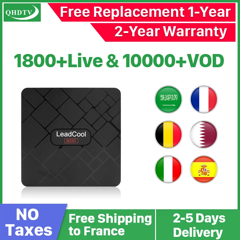 

IPTV Leadcool Mini France Arabic RK3228A Android 8.1 IP TV Subscription Belgium Arabic French Qatar Netherlands IPTV Mini Code
