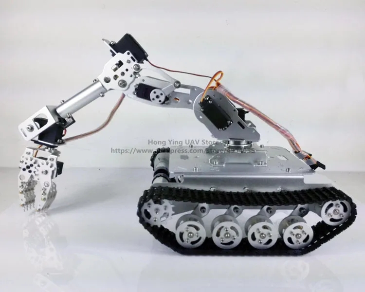 DIY TS100 7DOF отслеживаемый Танк шасси робот рука с MG996R серво робот Платформа