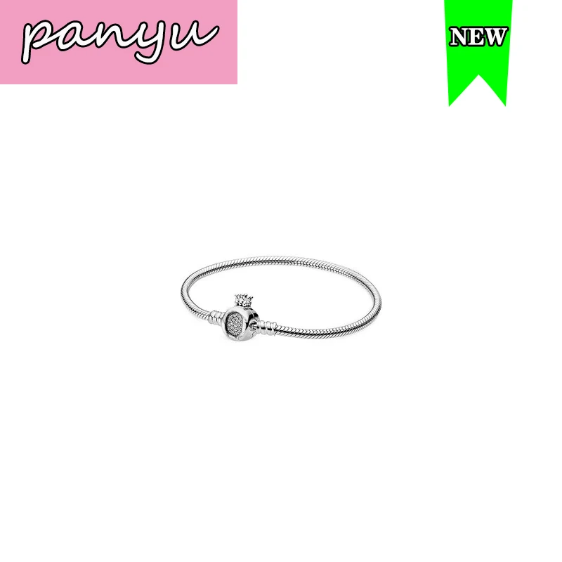

Original 1:1 new Bracelet pure silver S925 charming snake bone chain suitable for Bead Pendant DIY accessories girls jewelry