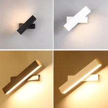 Настенный светильник, простой современный прикроватный светильник для спальни, креативная Вращающаяся лампа в скандинавском стиле для гостиной, светодиодные декоративные настенные светильники для коридора