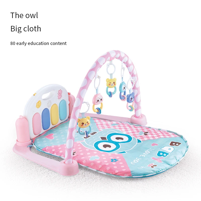 Мультфильм 0-12 monate Baby Spielzeug Bett kinderwaga детский мобильный телефон для новорожденных - Цвет: owl pink 80