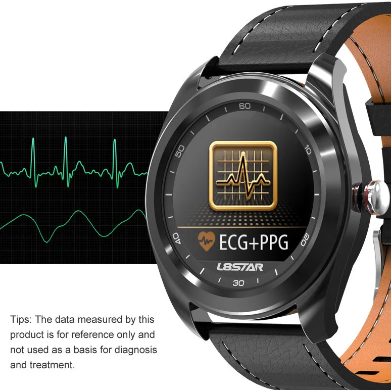 B6 Smart Fitness Watch ECG PPG HRV Heart Rate Blood Pressure Sleep Monitor Health Tracker Sport Bussiness IP68 Shake Control