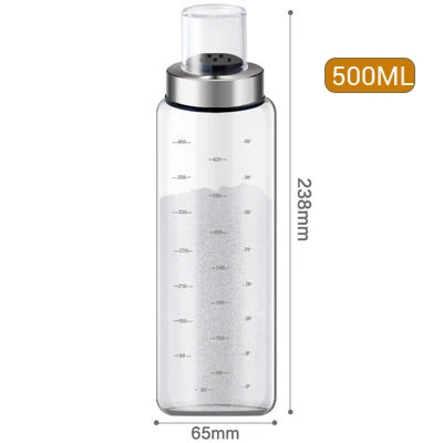A 500ML Флаконы-распылители для перца, наборы для хранения специй, солонка для приготовления пищи, бутылки для приправ, диспенсер для соуса, бутылочки для приправ - Цвет: A 500ML