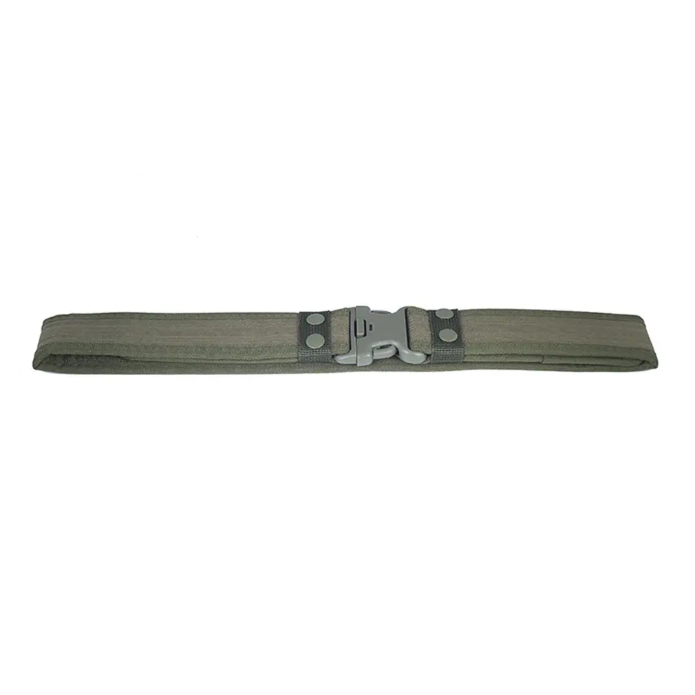 New Combat Canvas Duty Tactical Sport Belt with Plastic Buckle Army Military Adjustable Outdoor Fan Hook Loop Waistband - Цвет: Army Green