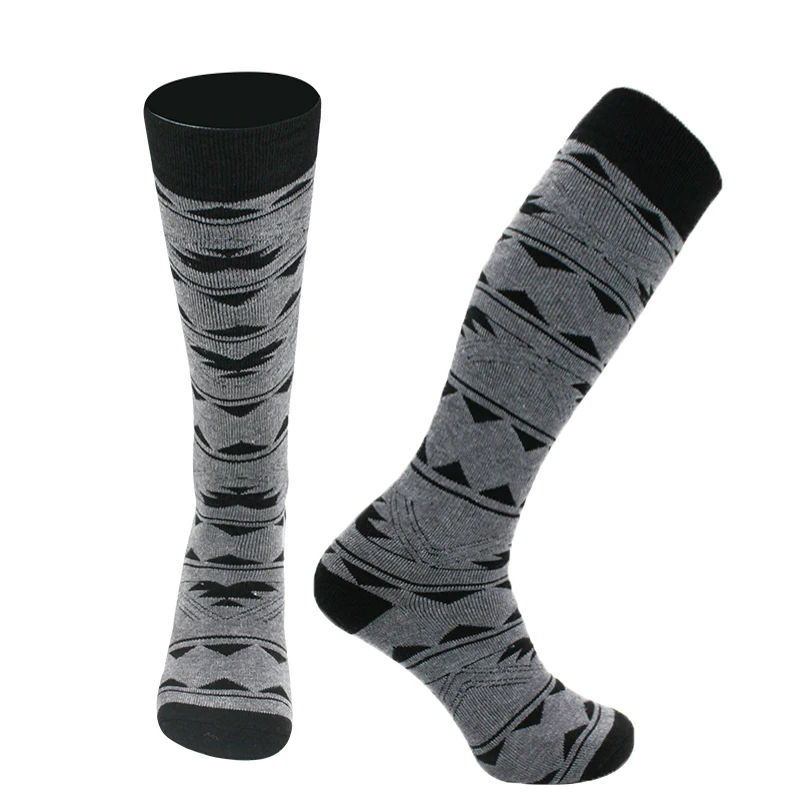 

SMN Ski Socks Grey Outdoor Thick Long Tube Fast Dry Socks Men And Women Winter Warm Breathable Snowboarding Sports Socks