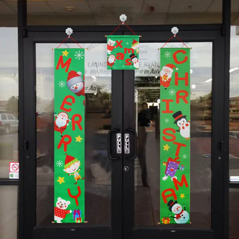 Navidad Merry Christmas, тканевая гирлянда, 3 шт., Рождественская подвесная подвеска, рождественские украшения для дома, натальная тканевая гирлянда Kerst Noel