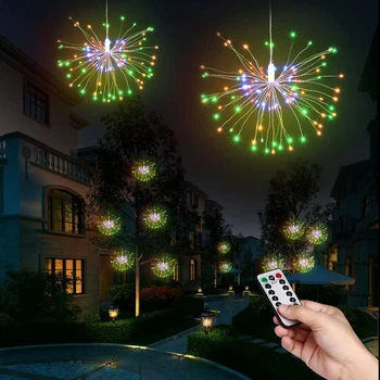 

Firework LED String Light Fairy Starburst Christmas Outdoor White/color