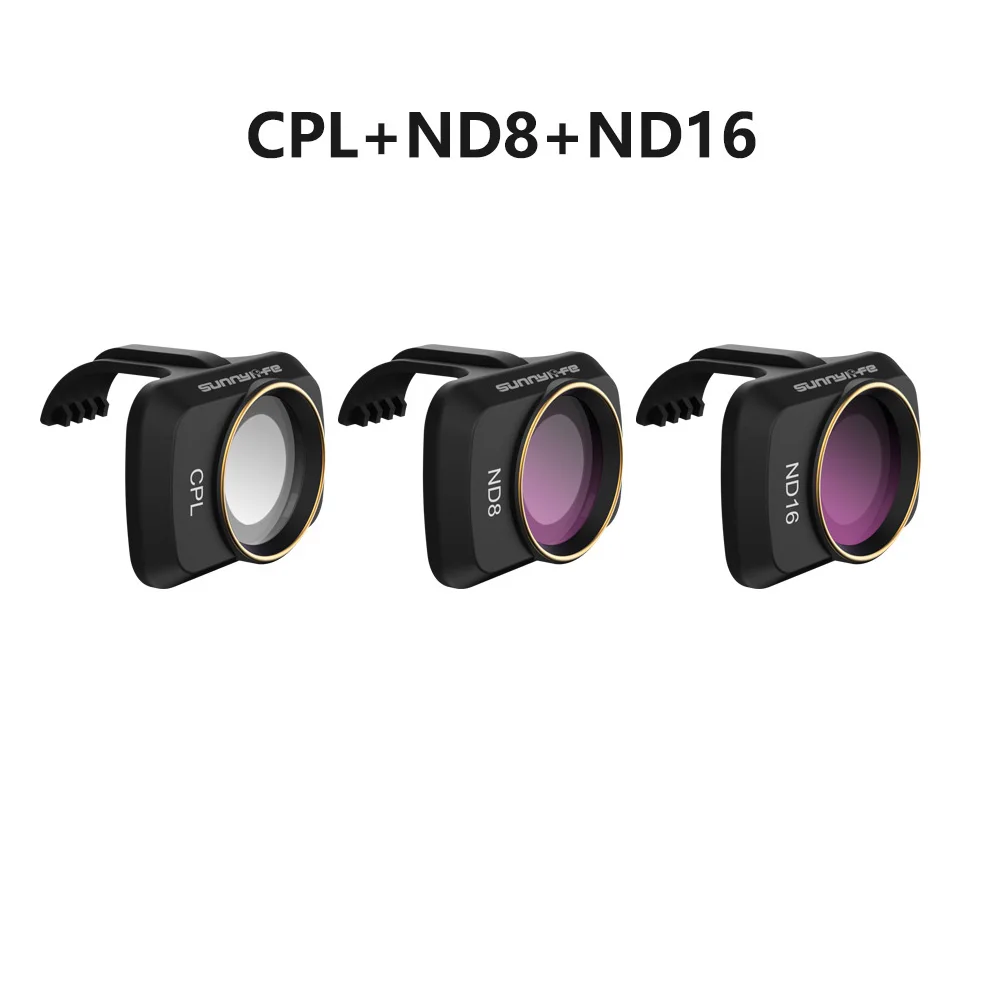 3Pcs mix filter JINSERTA фильтр для объектива камеры для DJI Mavic Mini защитная пленка MCUV ND4 ND8 ND16 ND32 CPL ND/PL Комплект фильтров для DJI Mavic Mini - Цвет: 3Pcs mix filter
