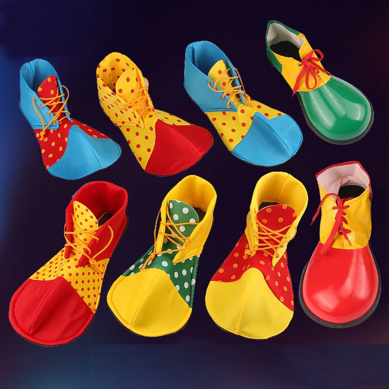 Zapatos de payaso de circo para adultos y niños, disfraz, accesorios de actuación, de carnaval, Halloween|costume accessories|cosplay costumeclown shoes - AliExpress