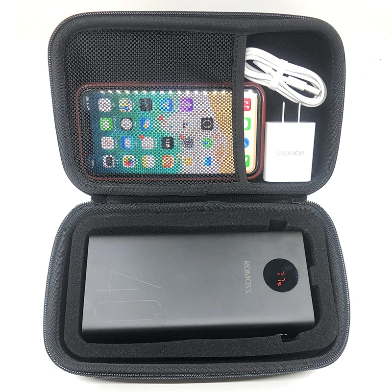 Hard EVA Outdoor Travel Case power bank case battery power bank box For ROMOSS PEA40 Power bank Protection Case For ROMOSS Zeus 40000mAh Power Bank Bank