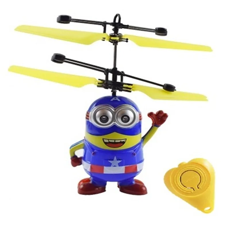 Мини Дрон Летающий мигающий Вертолет ручное управление RC игрушки Квадрокоптер