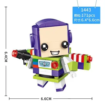 

Buzz-lightyear Building Blocks LOZ Toy Story Cartoon Mini Figures Woody Chip Dale Bricks Headz Toys for Collection 1443