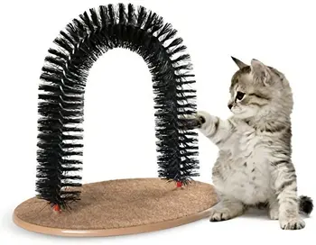 

Cat Arch Massage Combs Hair Grooming Scratcher Toy Self-Groomer Toy Massage Scratching Pet Cat Scratches Hair Cleaning Brush
