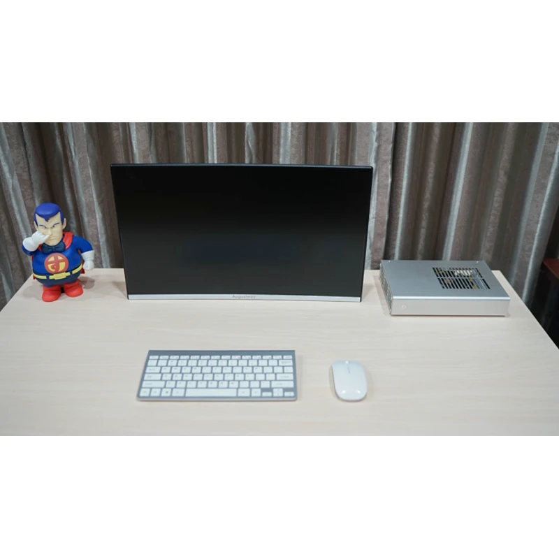 Полностью алюминиевый HTPC ITX маленький корпус игровой компьютер A4 Чехол Поддержка i5 8500 R5 2400G 2200G PK17 K17