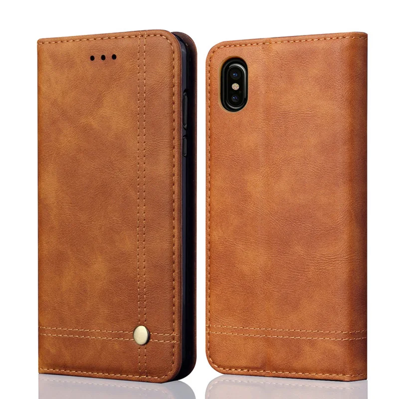 Чехол для Iphone X XS 11 Pro Max XR, Винтажный Классический кожаный флип-чехол для Iphone 11 Pro 8 7 Plus, чехол-подставка для карт, чехлы для телефонов