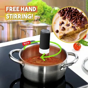 

Automatic Hands Free Paste Robotic Cordless Stirrer / Stir Soup Chocolate Cake Tools Three-legged automatic blender