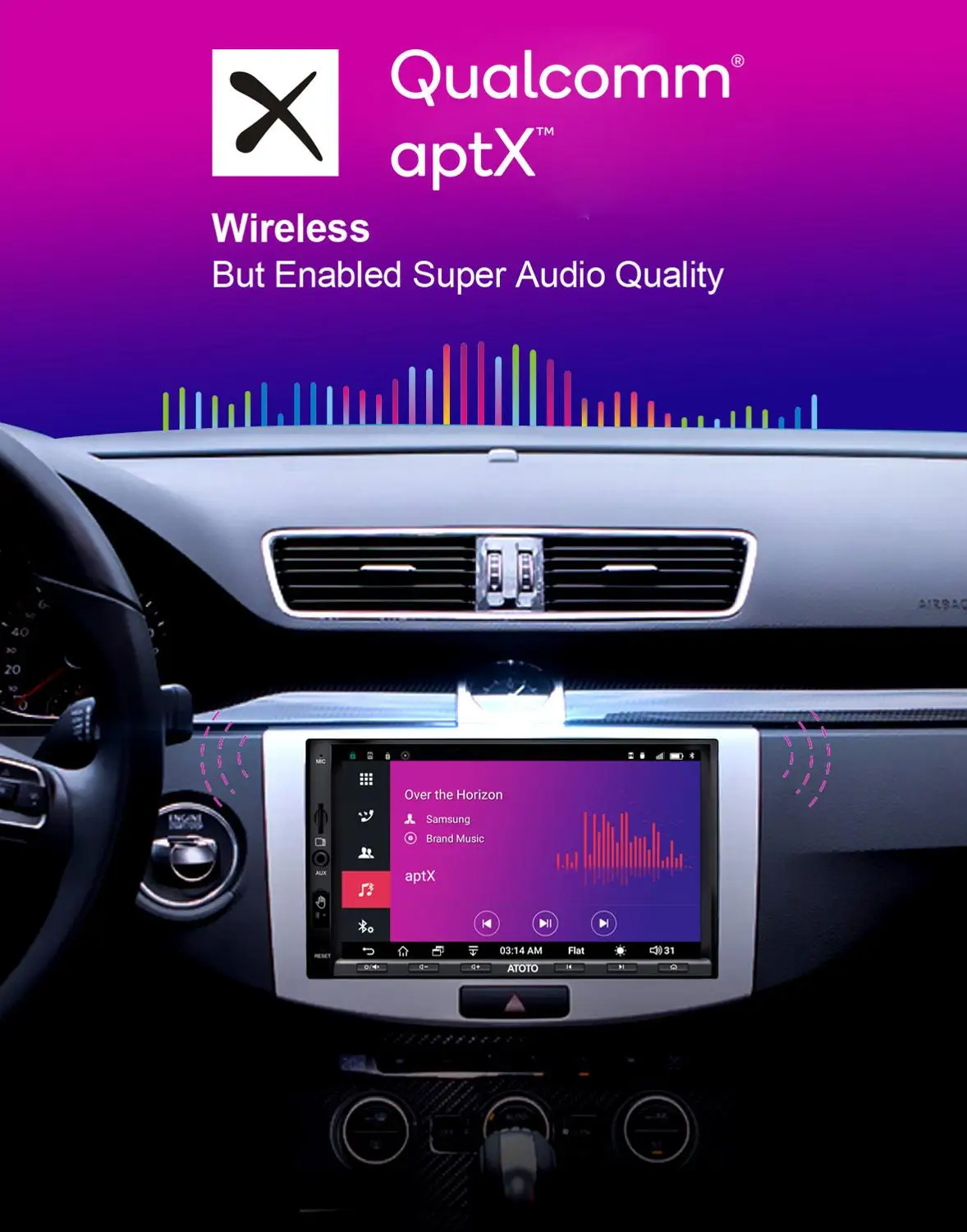 Мультимедийный плеер ATOTO A6 стерео проигрыватель под управлением Android с GPS Bluetooth Wi Fi