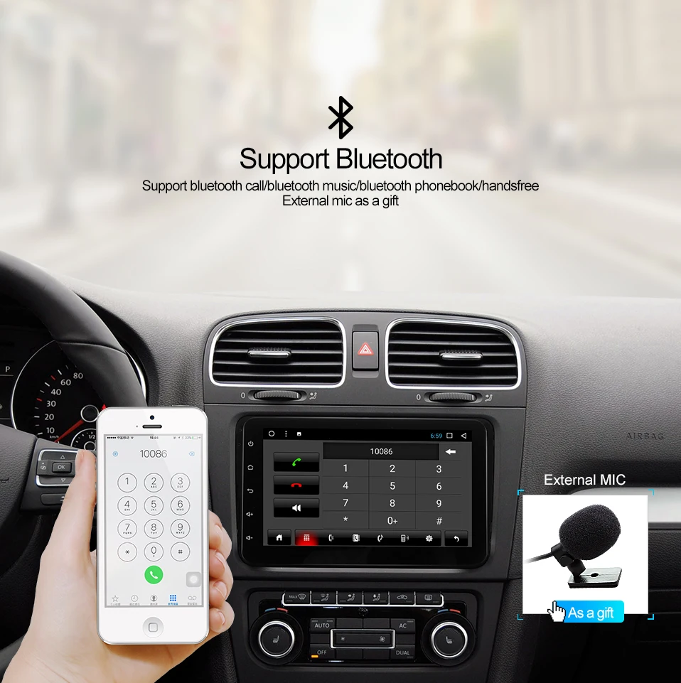 Clearance EU/RU Warehouse CDZ8060 2G android 9.0 car dvd player for VW polo golf passat tiguan skoda yeti superb rapid for skoda gps navi 18