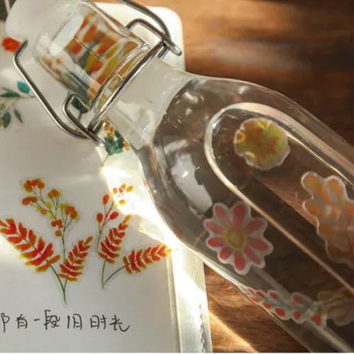 8 шт. милые растения цветы Стикеры на ПВХ Бумаге декоративные наклейки s для