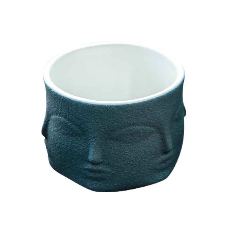 Multifunction Flower Pot Home Decoration Nordic Ceramic Ornaments Face Pots Aromatherapy Candle Cup Pen Holder Crafts | Дом и сад