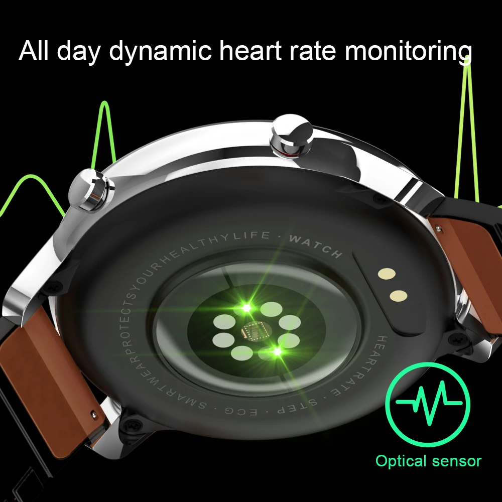 LEMFO L11 ECG Smart Watch Men 1.3 Inch HD Full Touch Screen IP68 Waterproof  Heart Rate Monitor Sport Smartwatch 60 Days Standby|Smart Watches| -  AliExpress