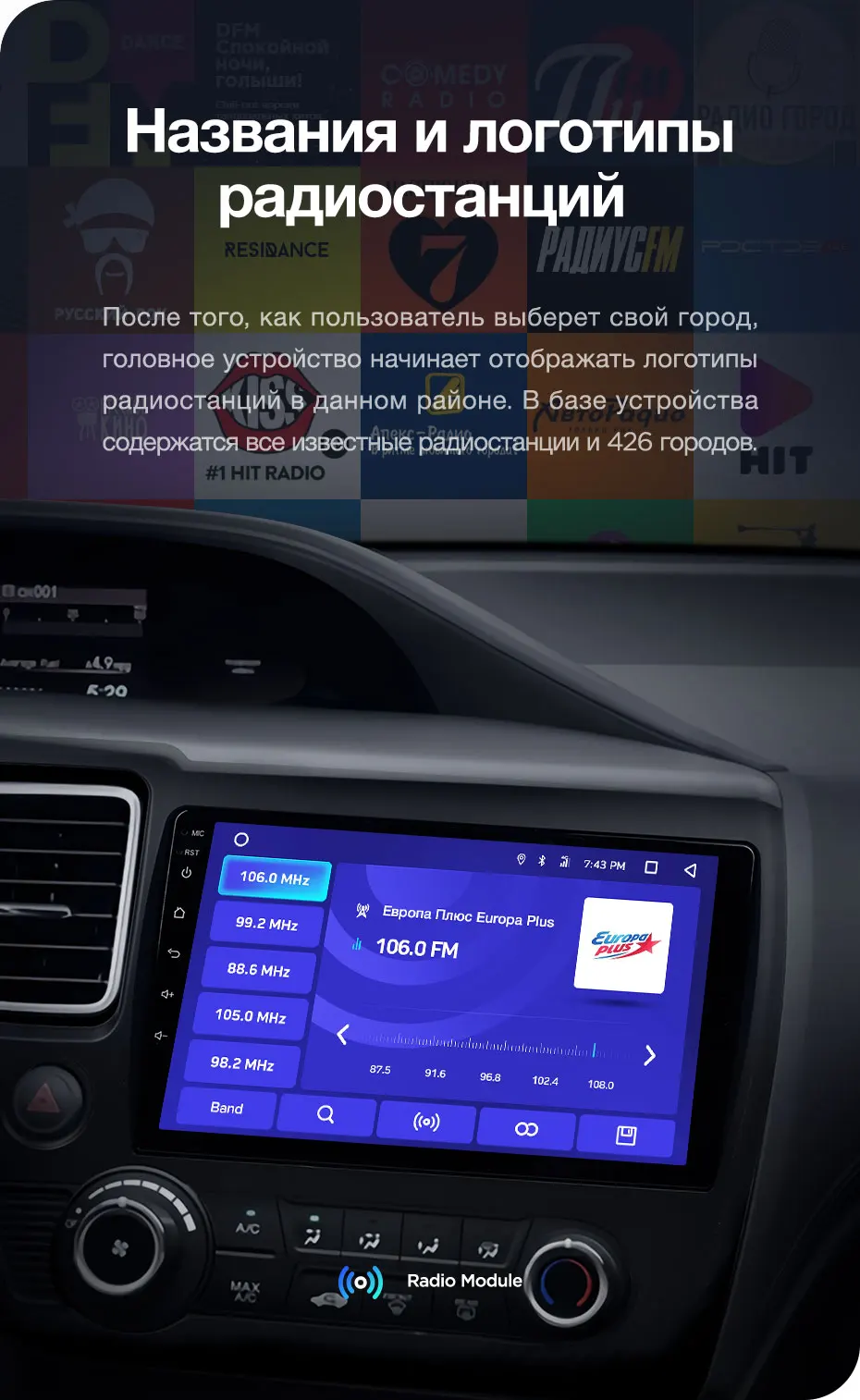 TEYES CC2 Штатная магнитола для Хонда Цивик Honda Civic 2008 2009 2010 2011 2012 2013 Android 8.1, до 8-ЯДЕР, до 4+ 64ГБ 32EQ+ DSP 2DIN автомагнитола 2 DIN DVD GPS мультимедиа автомобиля головное устройство